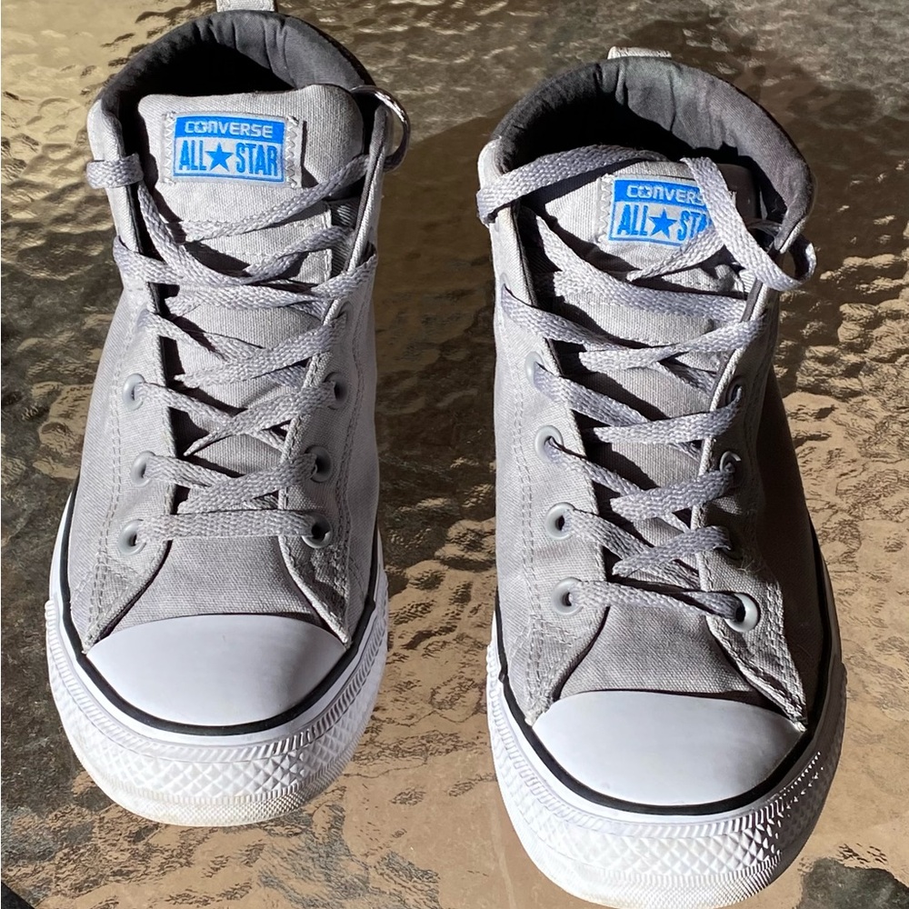 Converse All Star Gray High Tops - image 1